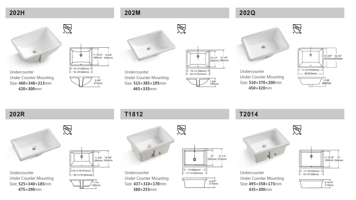 Sally Undermount Sink Series