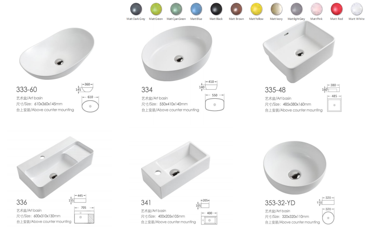 Sally Countertop Washbasin Series