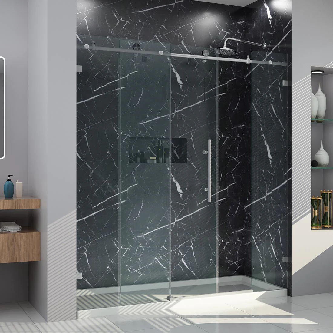 SALLY Big Size Shower Sliding Door 1800x2000mm - 10mm